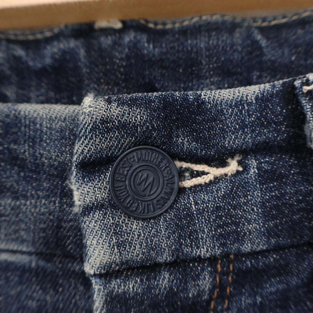 Mother Denim Mid Rise Skinny Jean Dark Wash Size 26 - Picture 3 of 8